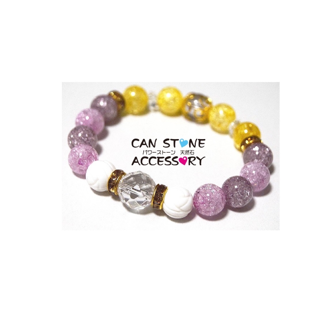 D06 オニキス 水晶 パワーストーン 天然石 ブレスレット - CAN STONE