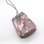 15 巾着バッグ　リバティ LIBERTY【Archive Lilac アーカイブ・ライラック(パープル)】