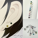 【mr】ミラーフラット　１０色　両耳　3mm サージカルステンレス