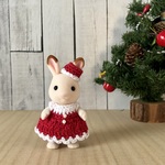 シルバニア女の子　クリスマスドレス　