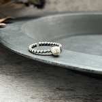 【新春SALE】シルバー925リング  パールリング　シルバー　リング　フリーサイズ　
