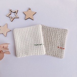 選べるワッフルリネンの刺繍コースター☆*クリスマス🎄✨️