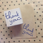 Thank you  消しゴムはんこ