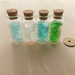 シーグラス ビン詰め 4本セット［送料無料］  210302c