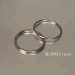 「希少価値高騰中」K18WG  (1mm)