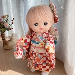 ※お取り置き※メルちゃんの着物セット*赤の市松柄