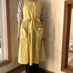 ふんわりギャザーのエプロン《試作品Ｃ》