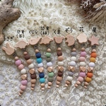 木×シリコン万能おしゃぶりクリップ🧸🐘出産祝い