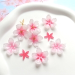 新作★桜　桃の花　梅の花　樹脂パーツ　ピンクグラデーション