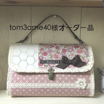 tom3ame40様オーダー品☆Lサイズの2way母子手帳ケース.ピンク水玉×花柄