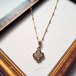 《＊Summer SALE＊》Noir Blossom CZ Necklace | 黒に咲く小さなきらめき | ― ノワール・ブロッサム ―