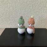 m様オーダー品　　ちりめん細工・カラフル雪だるま