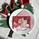 【xmas限定】A7サイズメモ〈sugar bear christmas2024〉20枚入 ガーリー クリスマス くま 