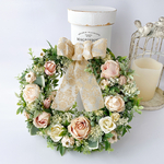 ローズリース♡薔薇のマリアージュ/玄関リース/ドアリース