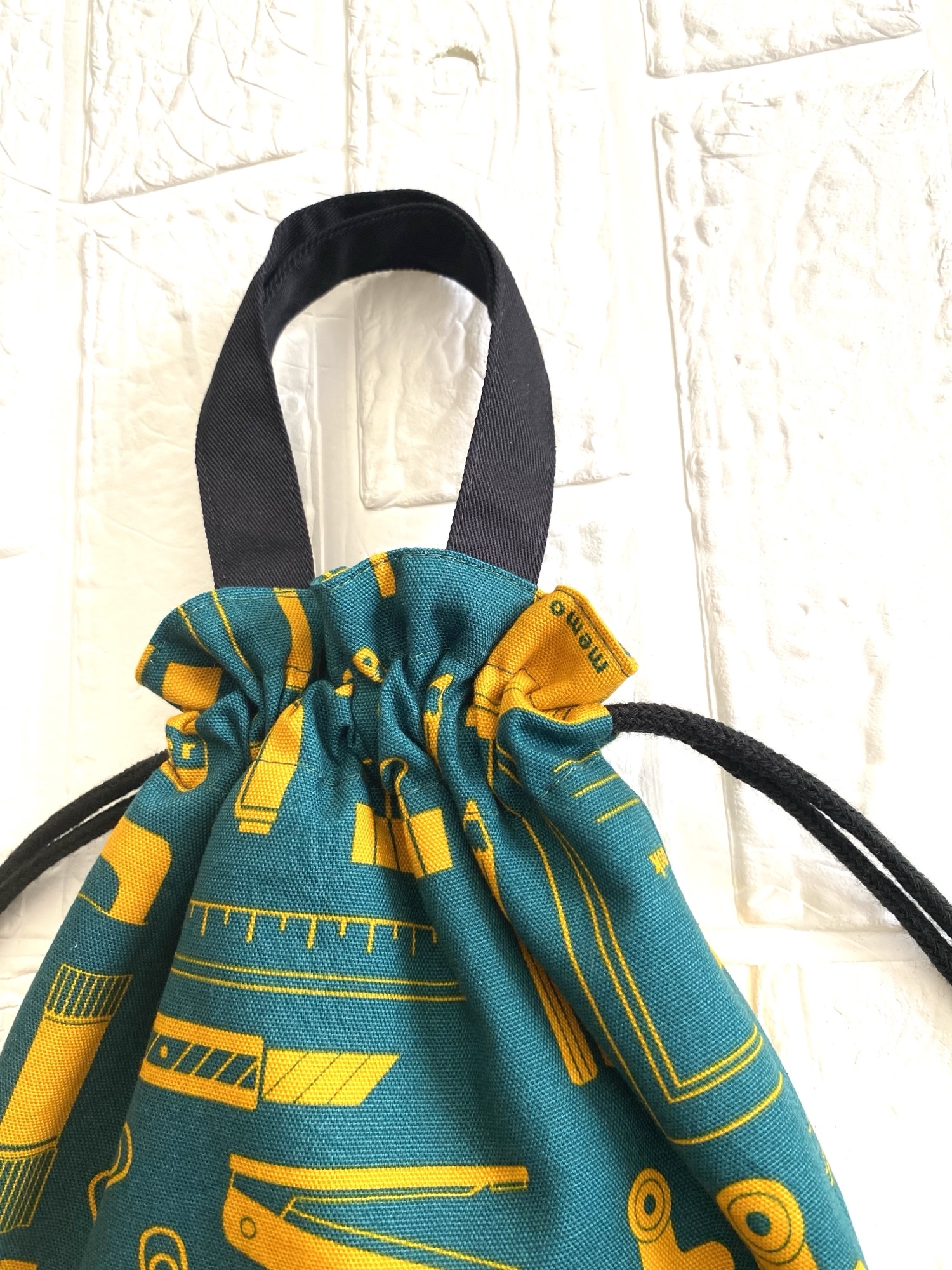 持ち手付き巾着袋 お道具袋 算数セット 給食袋 巾着 持ち手付き 入園