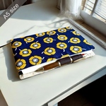 《新柄》A5サイズ手帳カバー【北欧風アネモネ柄ネイビー】ほぼ日手帳カバー(カズンサイズ)