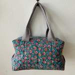 花柄🌸ボストンスクエアバッグ