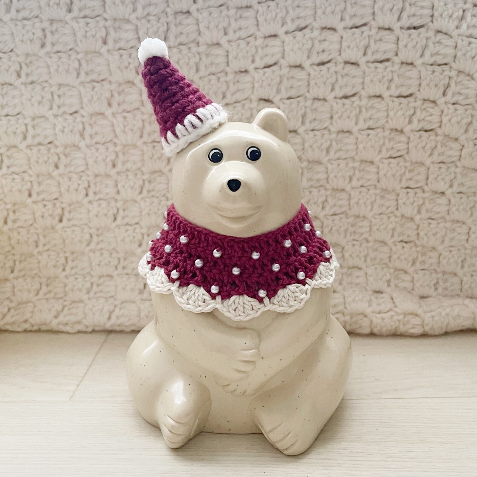 モノクロ・ハロウィン3点セット】しろくま貯金箱小物セット - yuki