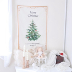 クリスマスタペストリー　/simple Christmas tree Christmas tapestry ツリー　シンプル　コットンリネン　バースデータペストリー