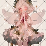 【周年祭限定56】teatea.オリジナル 人物ステッカー