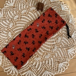 ドラムスティック·譜面台ケース☆キュート系☆にゃんこズレッド