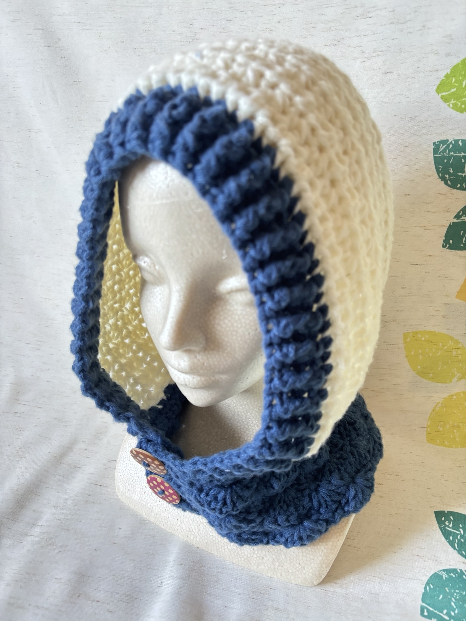 バラクラバ　ハンドメイド　オリジナル手編み　ビーニー　襟巻き バラクラバ ハンドメイド オリジナル手編み ビーニー 襟巻き 手編み