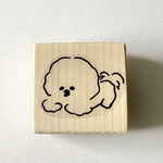 まったりビション 犬のイラストはんこ