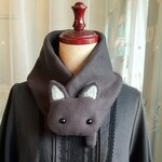 ネコマフラー-黒猫