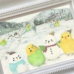 雪だるまインコ 文字なし