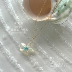 夜光貝 幸せの海亀 (ミニサイズ) 14kgfネックレス