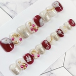 883.（全サイズ現品販売）雪だるま×クリスマスネイルチップ