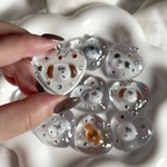 dog keychain - marble - 