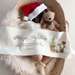 小人とツリー　クリスマスタペストリー　お洒落　