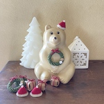 しろくま貯金箱のクリスマスset