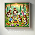 “The Enchanted Forest Feast of the Bears”