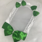 硬質ケース デコ B7  リボン パール レース 