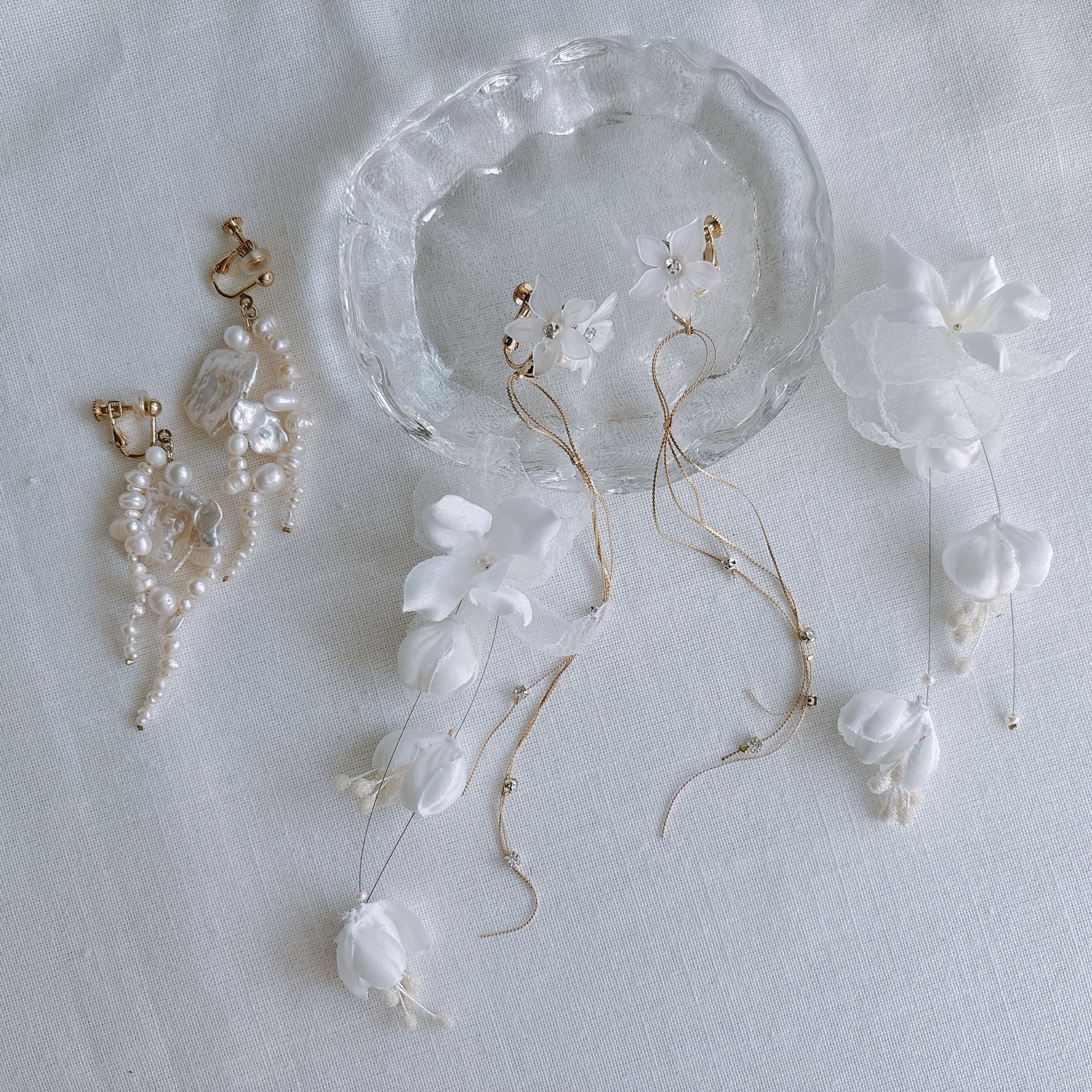 Mois.《モワ》 イヤリング （オーダーメイド品） WATATSUMI - Mois《モワ》 | minne byGMOペパボ 国内最大級の