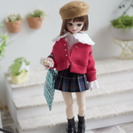 リカちゃん 2way グリーンチェックプリーツミニスカート