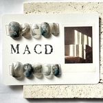 ネイルチップ　ニュアンスネイル　シルバー