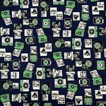 ⭐︎【布 108×50】camera ネイビー