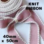 【数量限定セール】【ニット】【PURPLE】【50cm】ニットリボン【A2092】