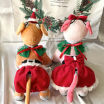 サンタスカート＆パンツセット(チョーカー✖️2、パンツ、スカート、ミニ帽子、リボン)