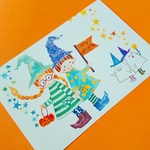 【再販】ハロウィンポストカード　２枚セット