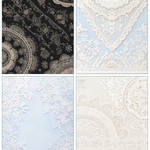 B-28 レース 背景紙 コラージュ collage シート sheet achashop