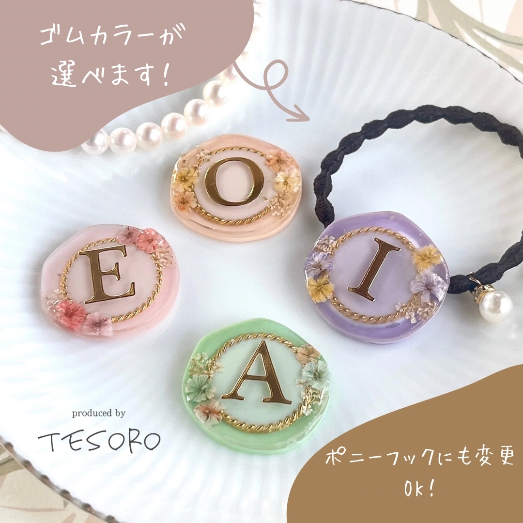 レジン 猫 ヘアゴム ブローチ ポニーフック No.237 レジン 猫 手書き