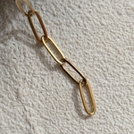 50cm 12mmステンレスゴールドあずきプレスチェーン