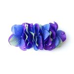 petal  barrette☆rain drops☆blue purple×green
