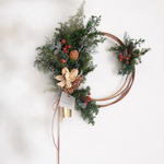 《先行予約・今だけ10%OFF！》2024 赤い実のクリスマスベルリース/ Xmasアンティークベルクリスマスリース /クリスマス / インテリア / 玄関 /ツリー /ご自宅 / ギフト 