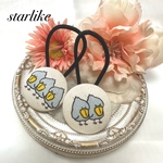 くるみボタン ヘアゴム Ｎｏ．027