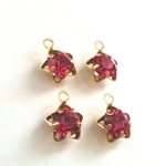 秋色★☆上カン付スターチャーム　レッド★☆2個セット